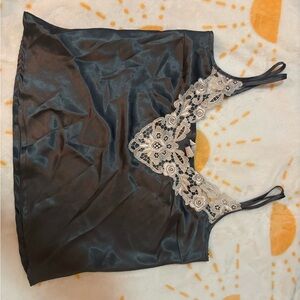 Elegant Lace Trim Satin Camisole